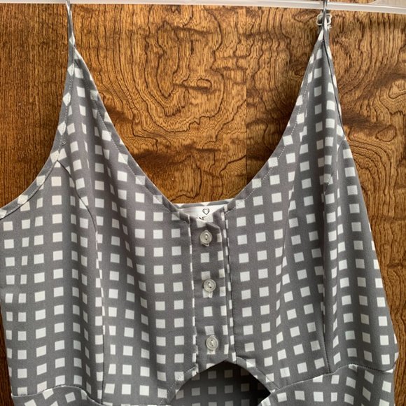 Maxi Cutout Checkered Dress - Picture 3 of 5